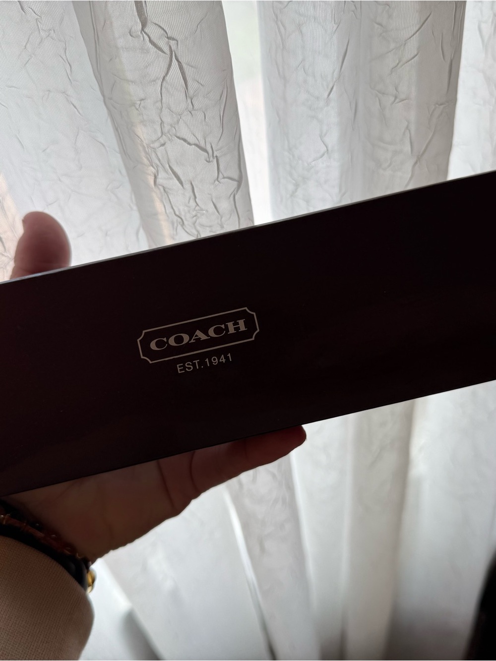 Coach Blue Signature cloth Strap Round Watch - Picture 3 of 3